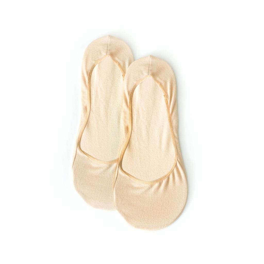 Calcetines Invisible Poinnty beige para Mujer