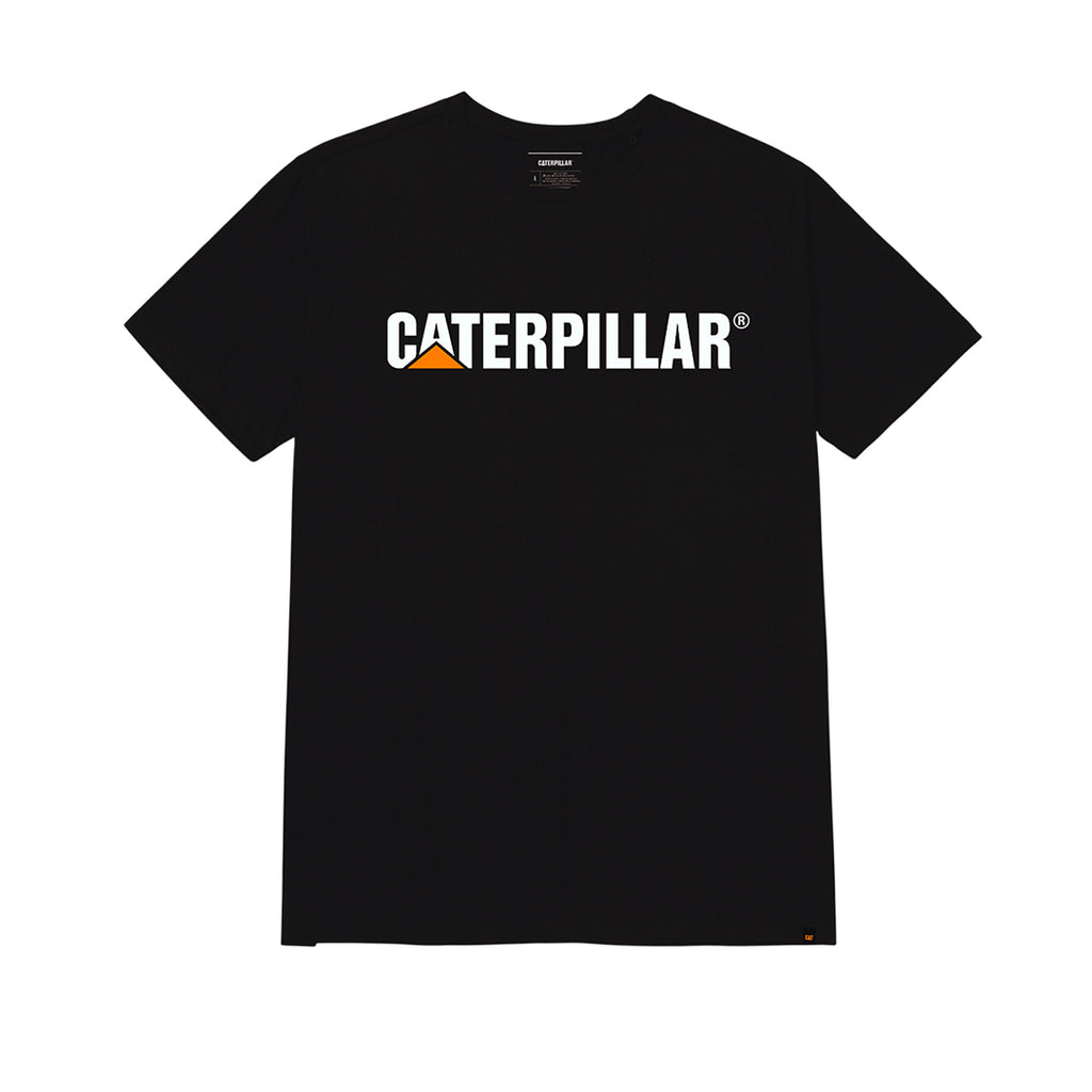 Camiseta Caterpillar Logo para hombre color negro