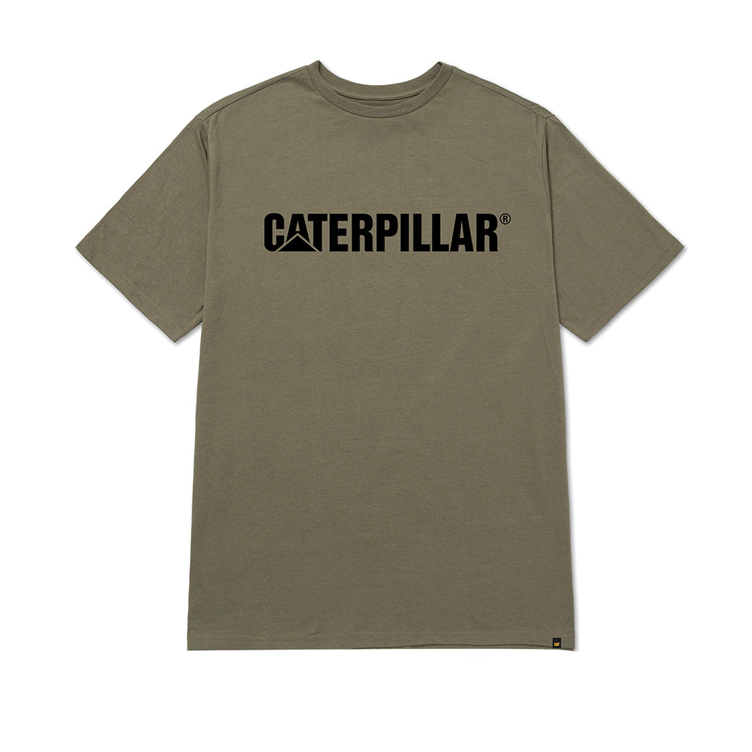 Camiseta Caterpillar Logo para hombre color olivo