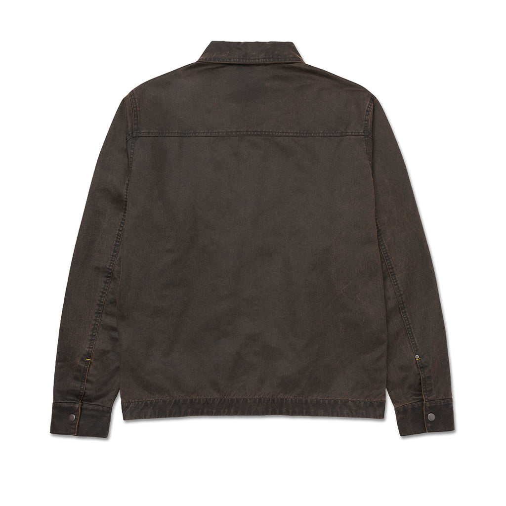 Jacket Waxed Chore para hombre color café