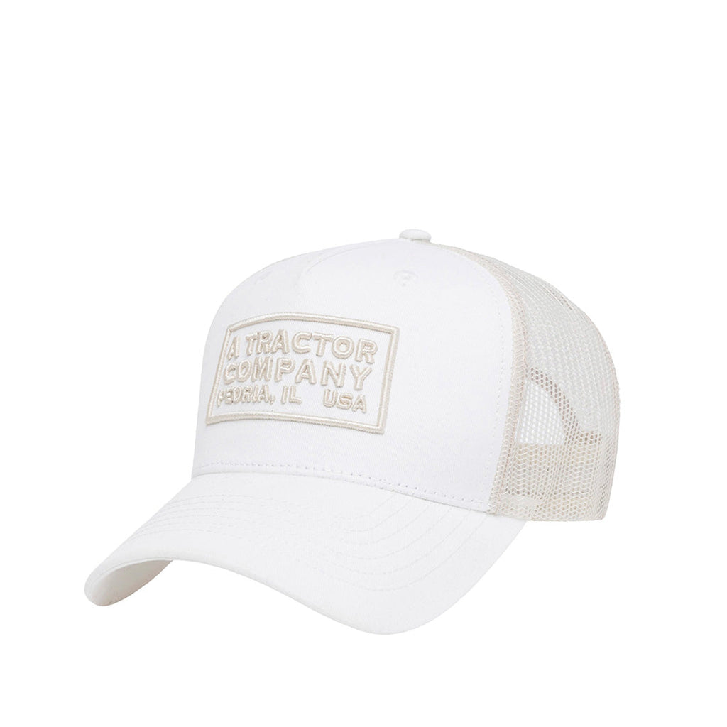 Gorra Tractor Company unisex color blanco