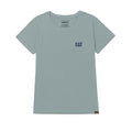 Camiseta Cat Logo para mujer color celeste