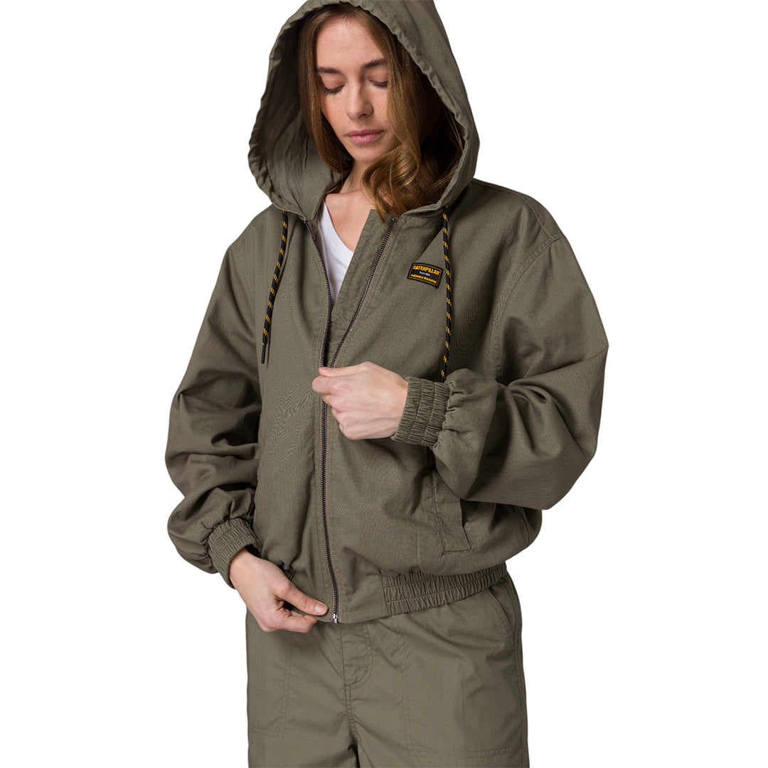 Jacket Lightweight Bomber para mujer color olivo
