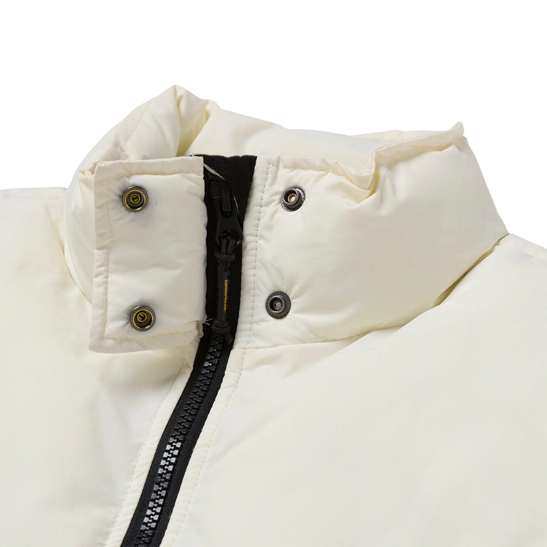 Chaleco Cropped Puffer para mujer color blanco