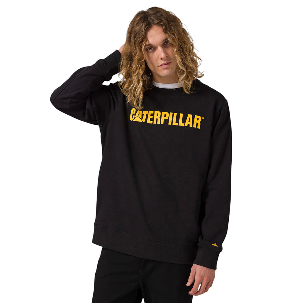 Sueter Caterpillar Logo para hombre color negro