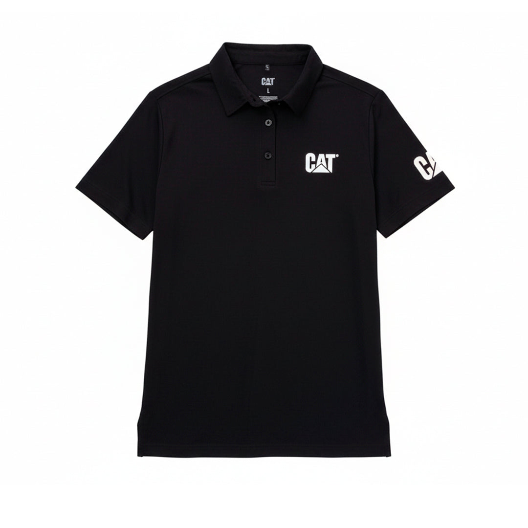 Camisa polo Cooling Lightweight para hombre color negro