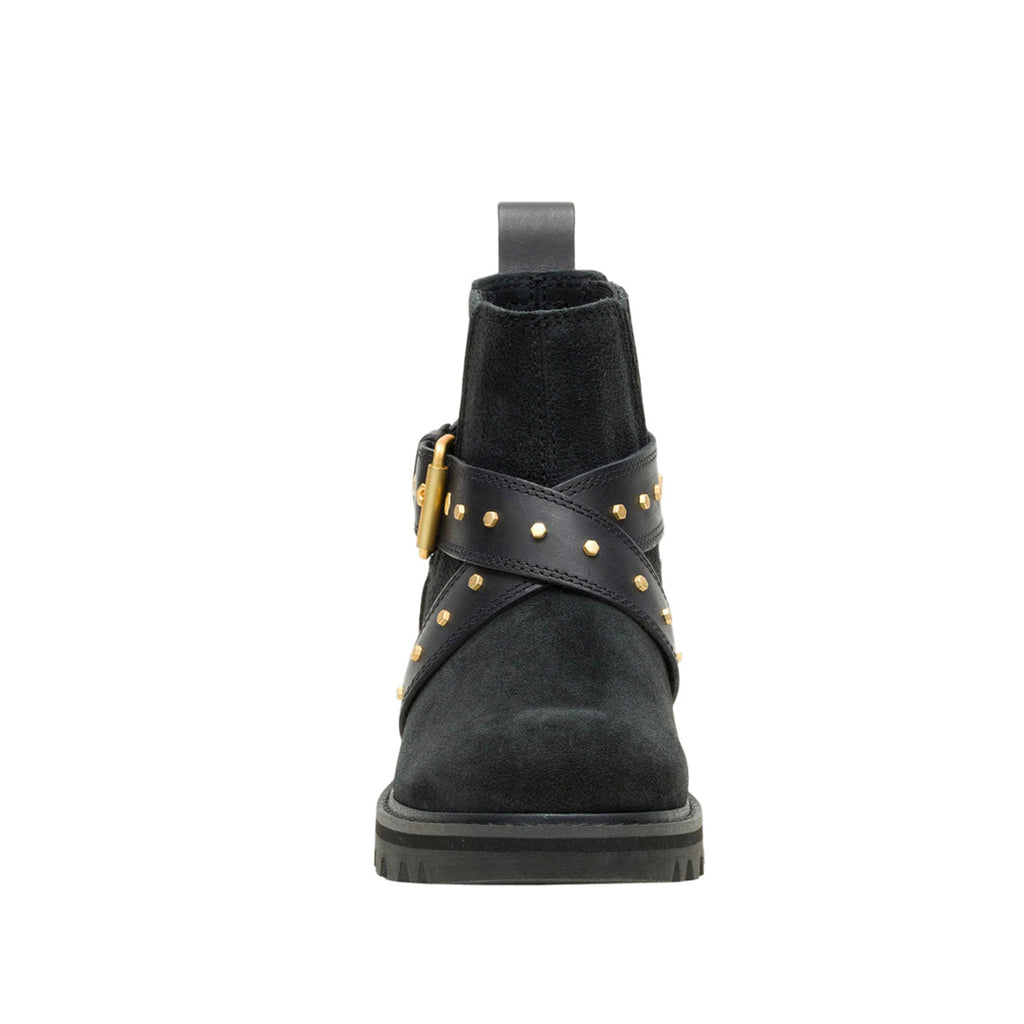 Botas Grader Embellish Chelsea para mujer color negro