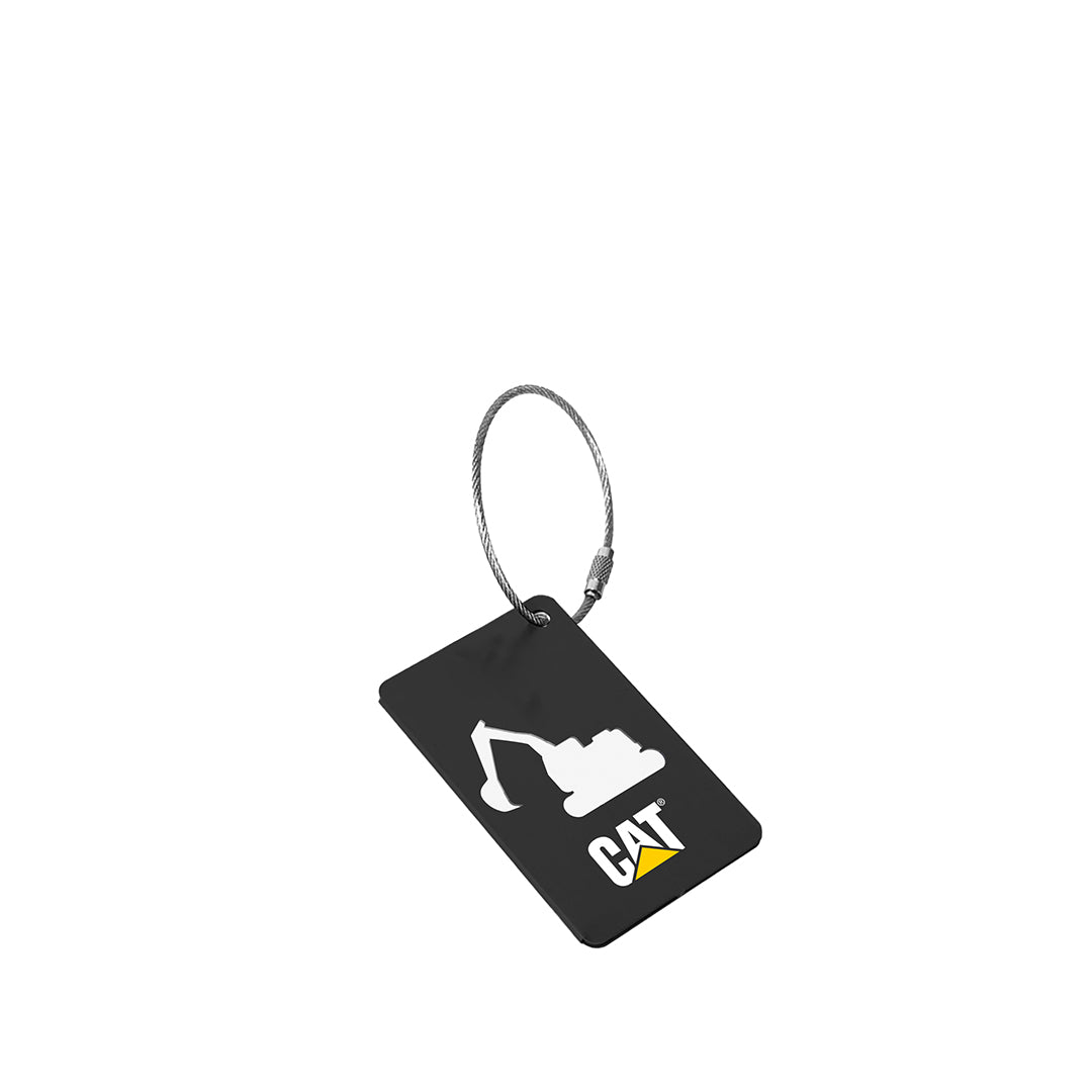 Llavero metálico para equipaje Metaltag  color negro