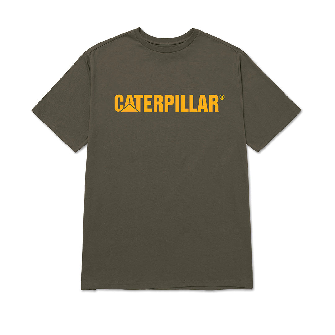 Camiseta Caterpillar Logo para hombre color verde