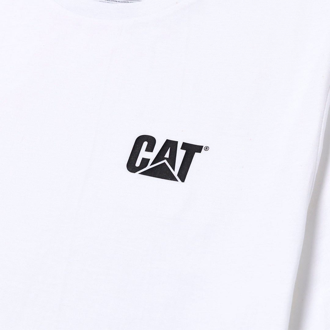 Camiseta Cat para hombre color blanco