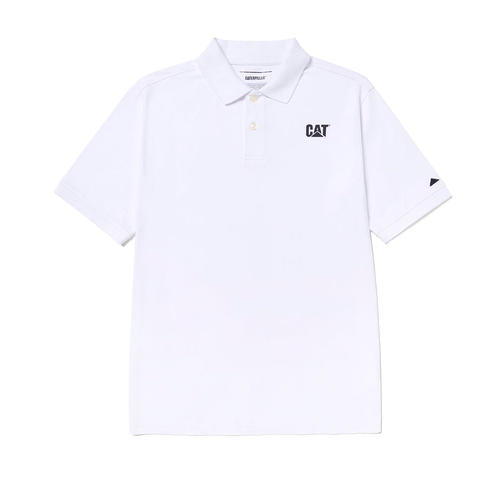 Camisa polo Cat Logo para hombre color blanco