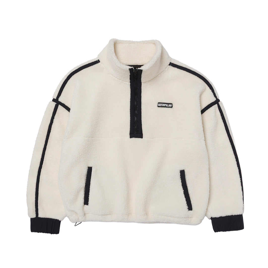 Sueter Relaxed Half para mujer color blanco