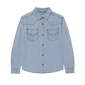 Camisa Western para hombre color denim