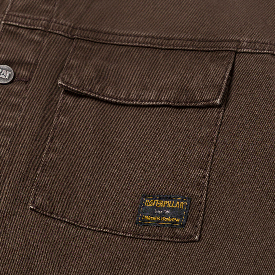 Jacket Work para hombre color café