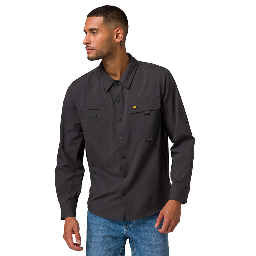 Camisa Tech para hombre color negro