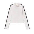 Camiseta Sporty Mock para mujer color blanco