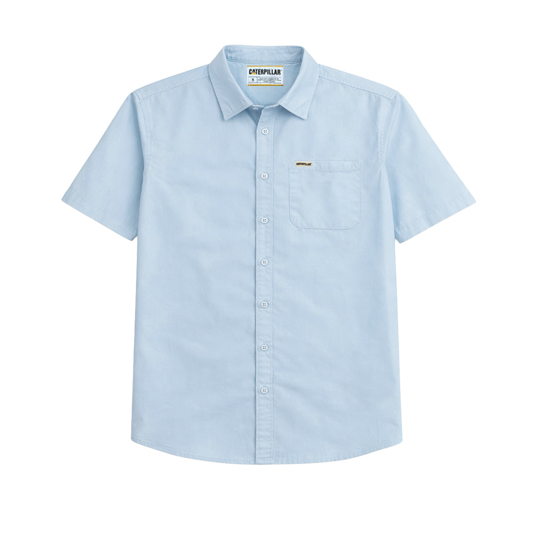 Camisa Poplin para hombre color celeste