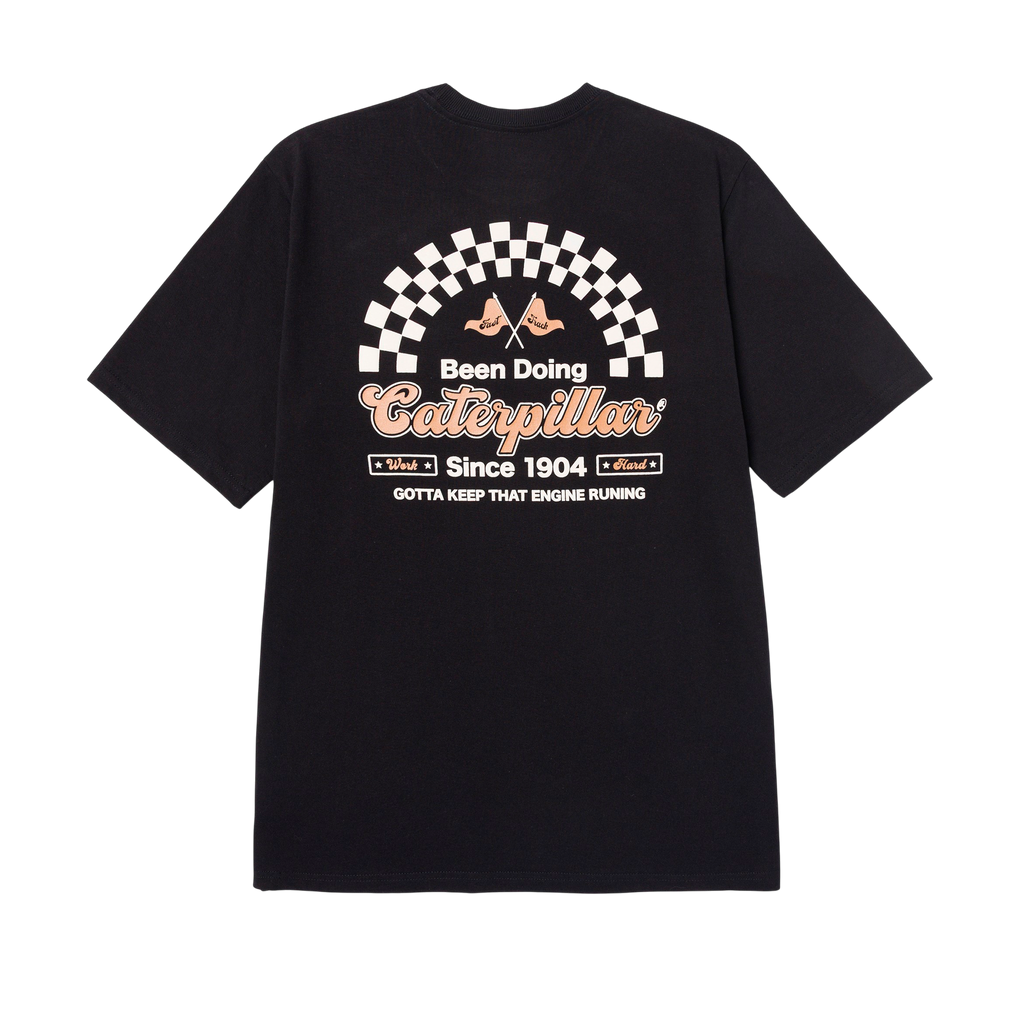 Camiseta Speed Track para hombre color negro