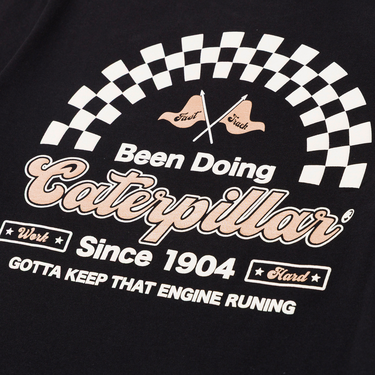 Camiseta Speed Track para hombre color negro